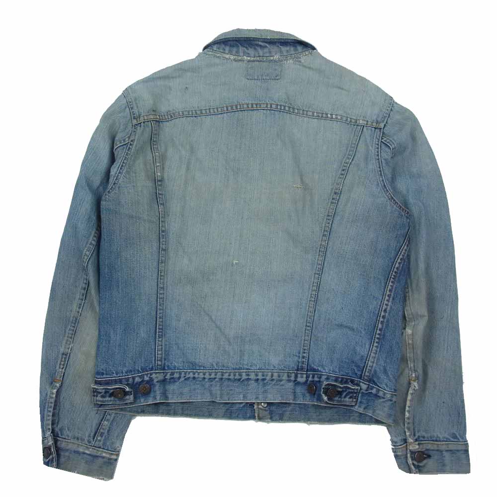 Levi's リーバイス 70s 70505 small e 刻印52 スモールE ケアタグ デニム トラッカー ジャケット インディゴブルー系【中古】