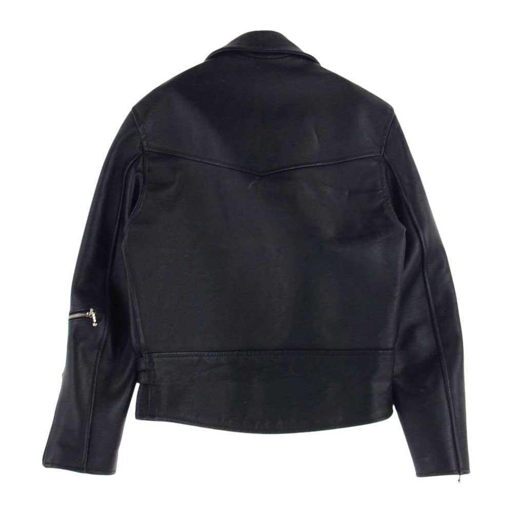 ホーン ワークス ダブル レザー ライダース ブラック系 M【中古】