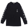 CHROME HEARTS クロムハーツ（原本無） USA製 ロングスリーブ 長袖 カットソー ポケット バックプリント  ブラック系 S【中古】