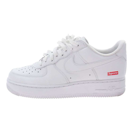 Supreme シュプリーム CU9225-100 × NIKE AIR FORCE 1 LOW WH ナイキ エアフォース1 ローカット スニーカー ホワイト系 27.5cm【中古】