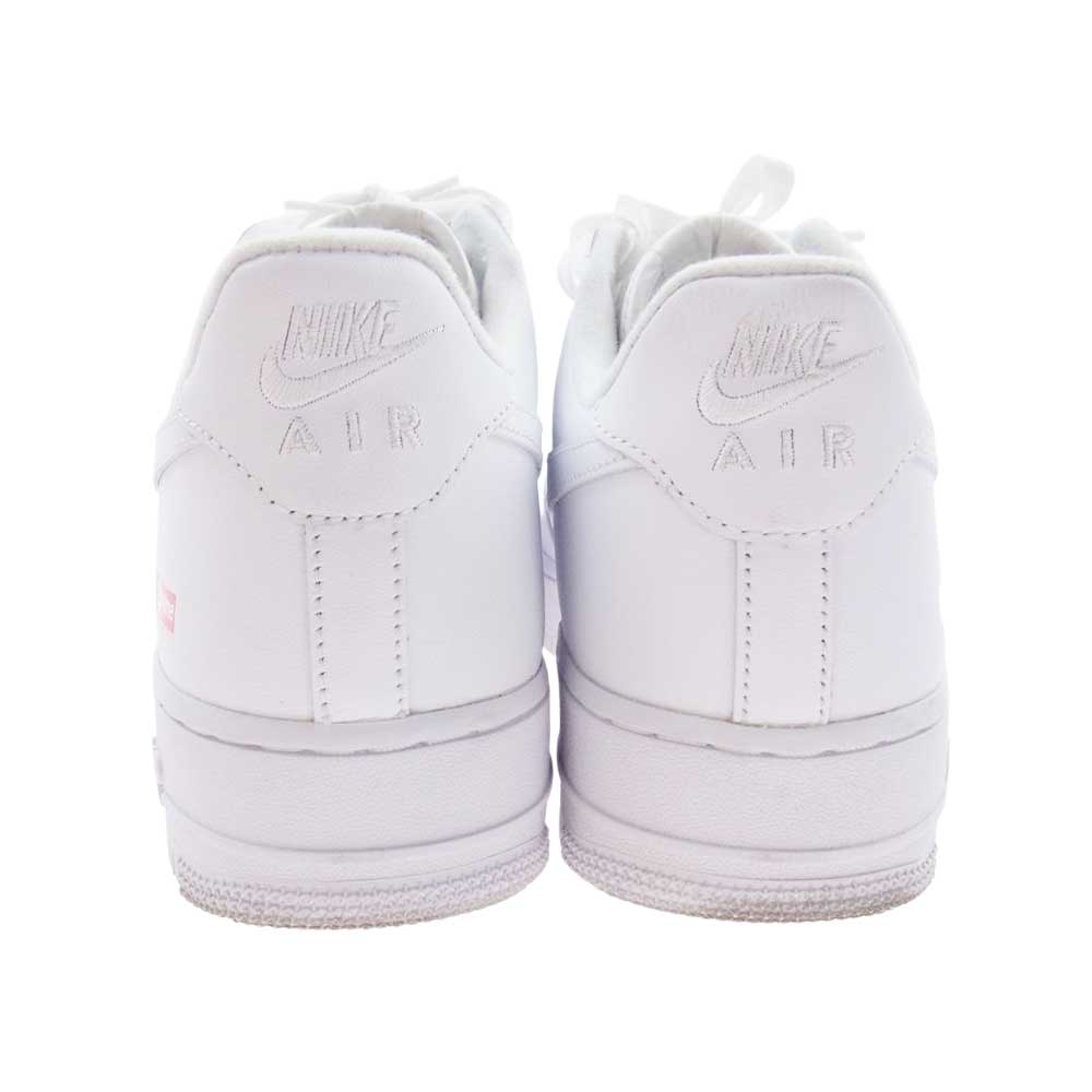 Supreme シュプリーム CU9225-100 × NIKE AIR FORCE 1 LOW WH ナイキ エアフォース1 ローカット スニーカー ホワイト系 27.5cm【中古】