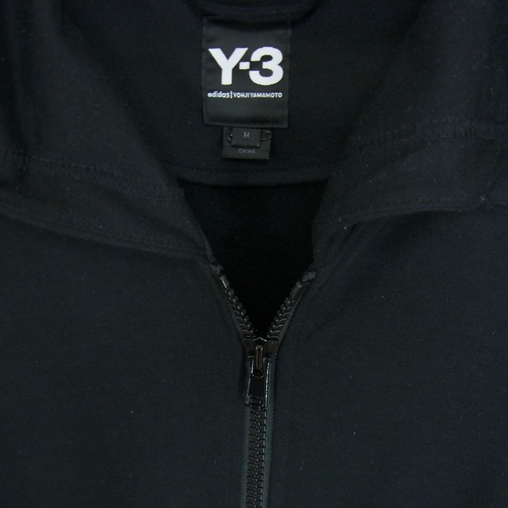 Yohji Yamamoto ヨウジヤマモト 18SS  CY8437 Y-３ ワイスリー 3BRANDES GRAPHIC OVERSIZED HOODIE バックブランドロゴ オーバーサイズ フルジップ パーカー ブラック系 M【中古】