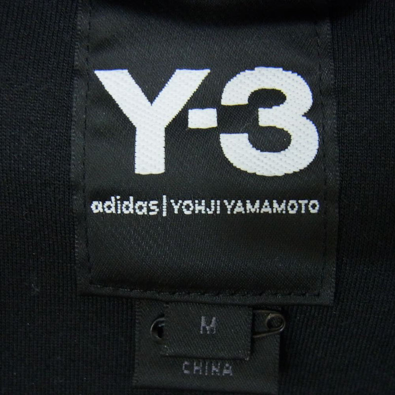 Yohji Yamamoto ヨウジヤマモト 18SS CY8437 Y-３ ワイスリー 3BRANDES GRAPHIC OVERSIZED  HOODIE バックブランドロゴ オーバーサイズ フルジップ パーカー ブラック系 M【中古】