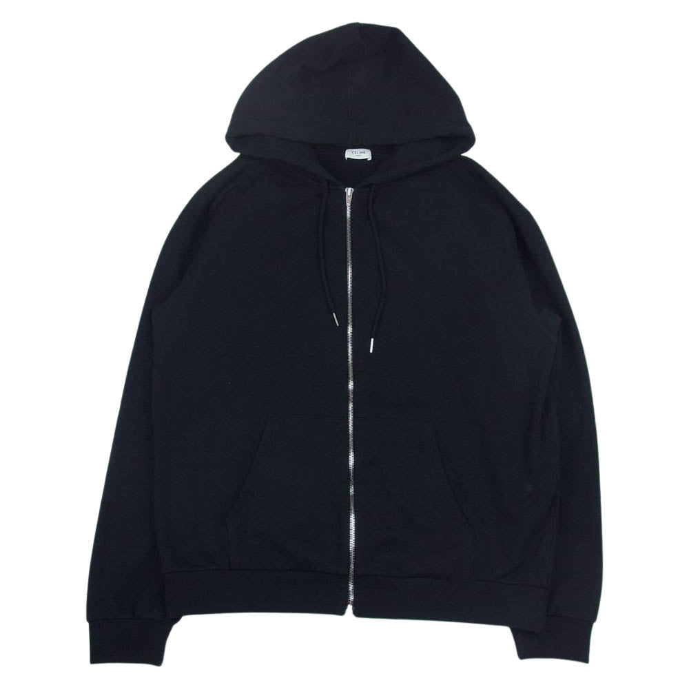 CELINE セリーヌ 21AW Mermaid Hex STRANGE ジップアップ スウェット パーカー ブラック系 XL【中古】