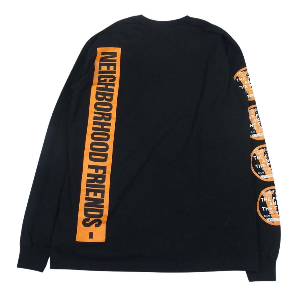NEIGHBORHOOD ネイバーフッド 19SS × VLONE ヴィーロン ロングスリーブ Tシャツ カットソー  ブラック系 M【極上美品】【中古】