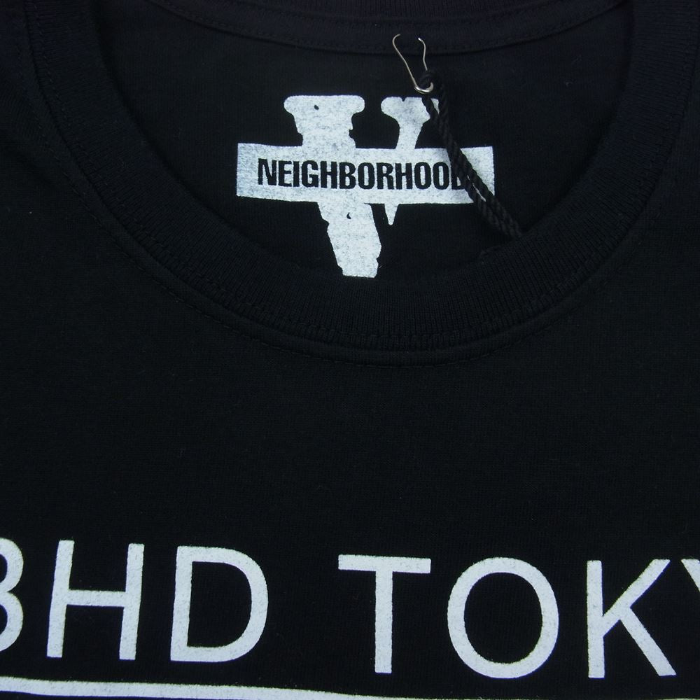 NEIGHBORHOOD ネイバーフッド 19SS × VLONE ヴィーロン ロングスリーブ Tシャツ カットソー  ブラック系 M【極上美品】【中古】