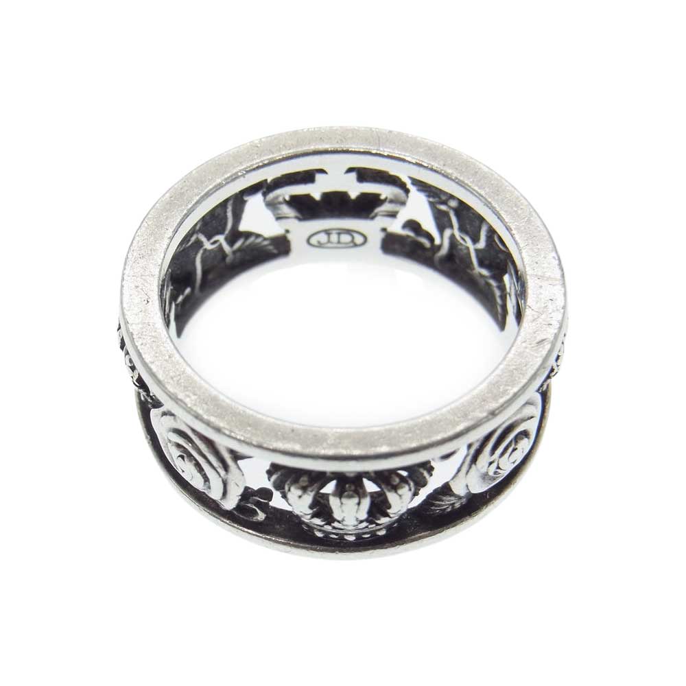 Justin Davis ジャスティンデイビス SRJ210 2 7 MY LOVE マイラブ クラウン ローズ リング シルバー系 20号【中古】