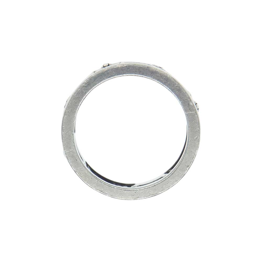 Justin Davis ジャスティンデイビス SRJ210 2 7 MY LOVE マイラブ クラウン ローズ リング シルバー系 20号【中古】