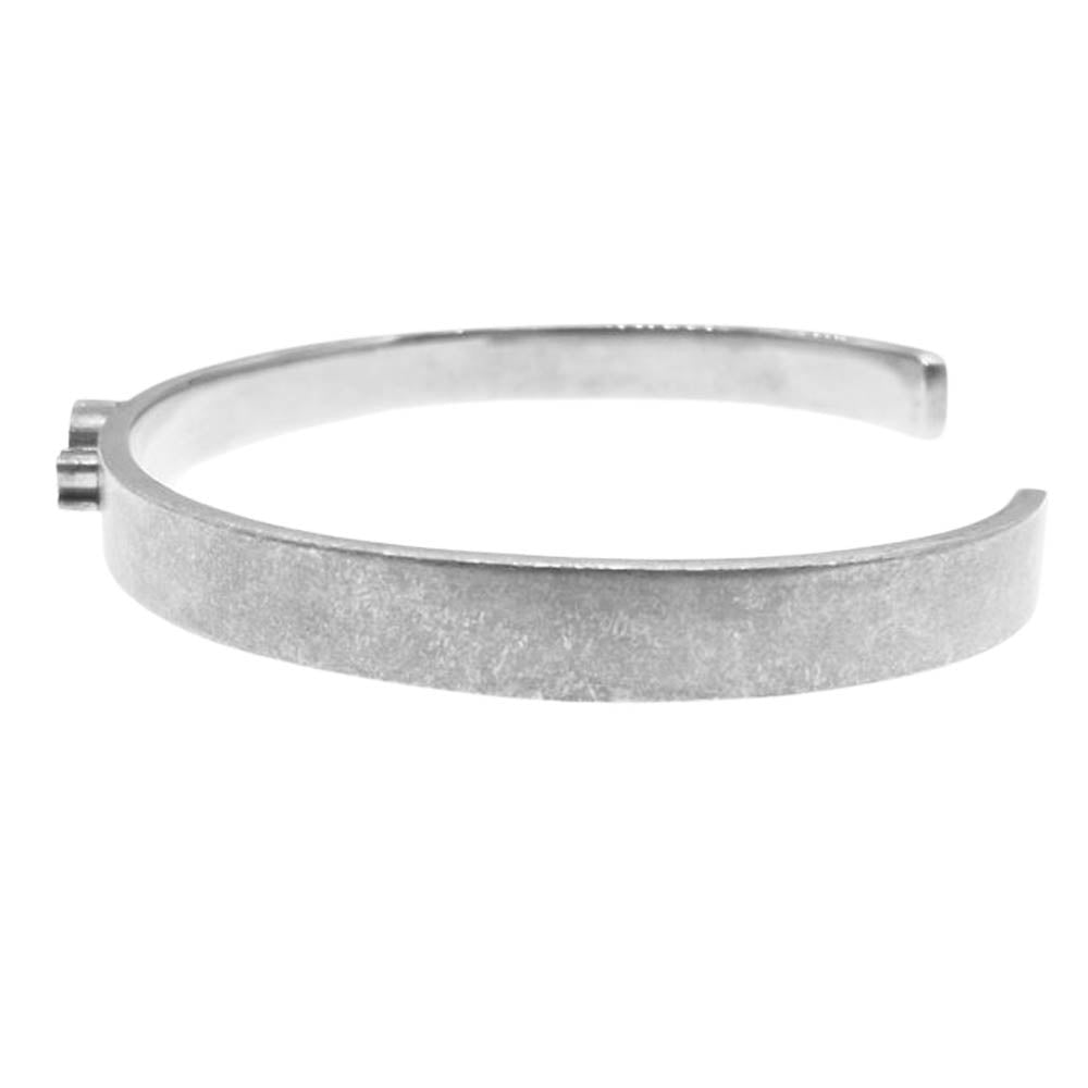 MAISON MARGIELA メゾンマルジェラ 11ライン SM1UY0053 シルバー925 平打ち ロゴ バングル ブレスレット シルバー系【中古】