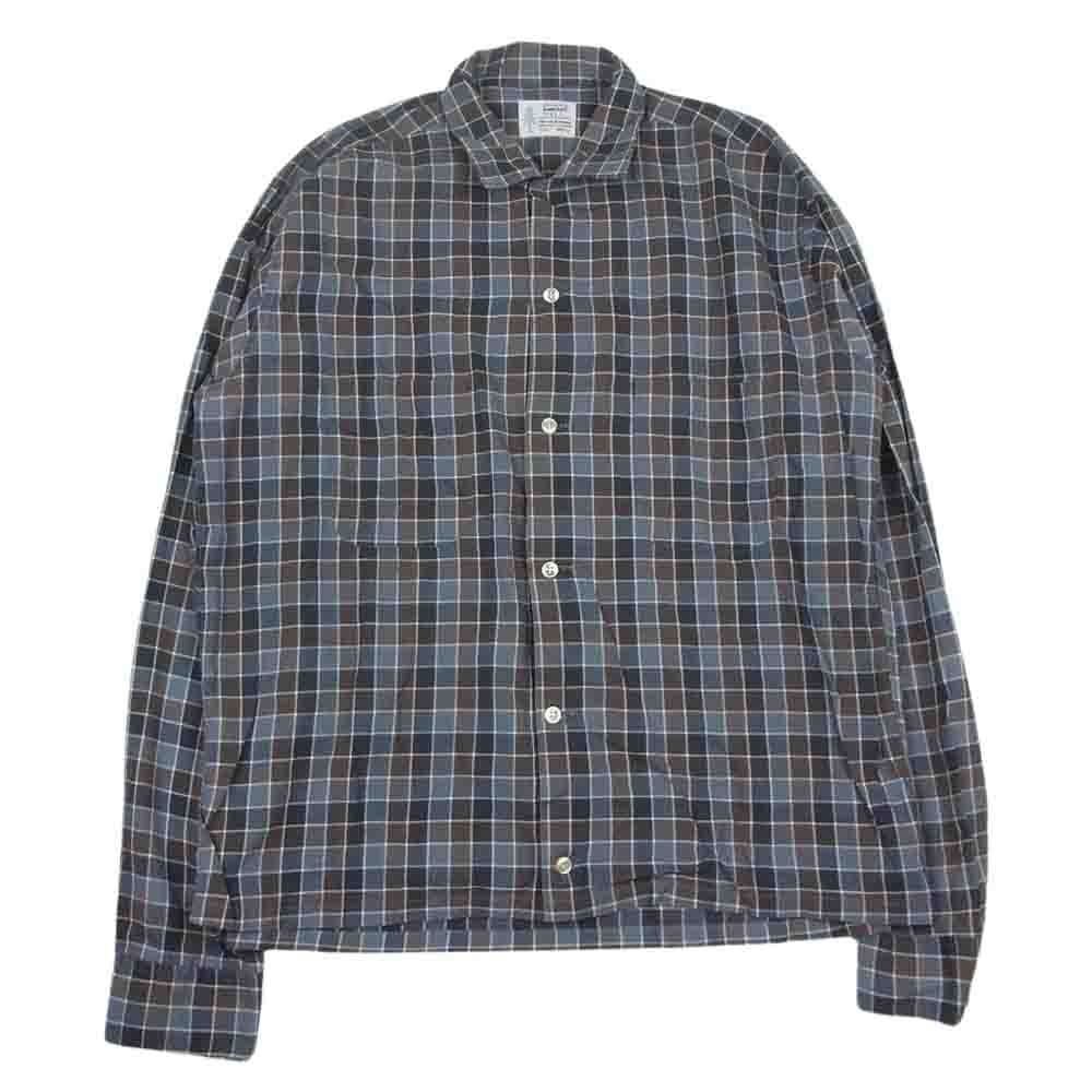 ペニーズ TOWNCRAFT タウンクラフト 長袖 チェック シャツ グレー系 ブラウン系 グレー系 ML【中古】