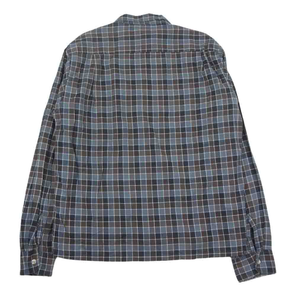 ペニーズ TOWNCRAFT タウンクラフト 長袖 チェック シャツ グレー系 ブラウン系 グレー系 ML【中古】