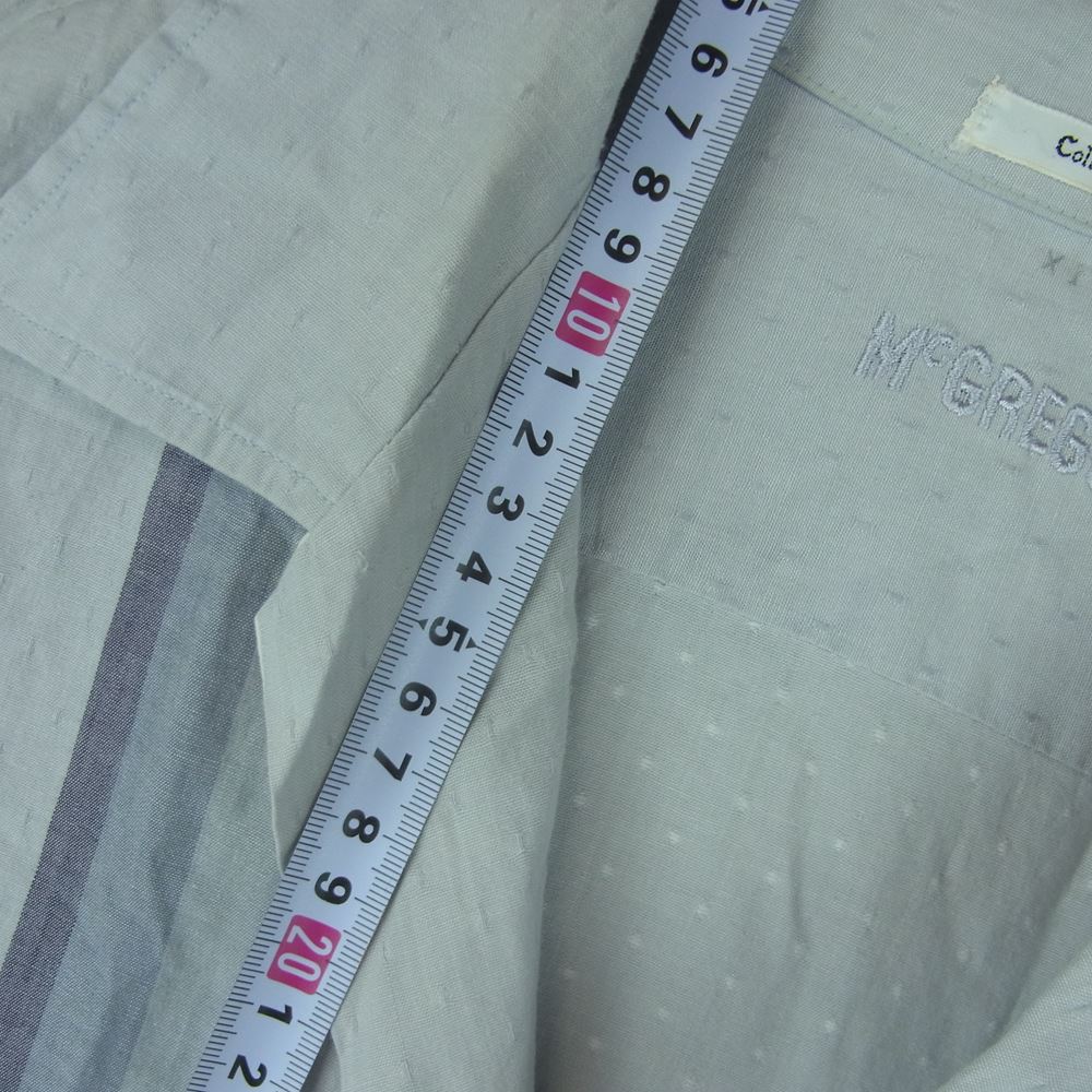 マクレガー オープンカラー 半袖 シャツ アメリカ製 グレー系 L【中古】