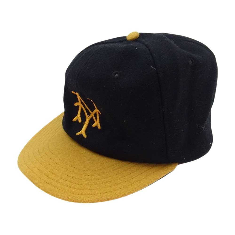 クーパーズタウンボールキャップ ベースボール キャップ ブラック系 イエロー系 7.5【中古】