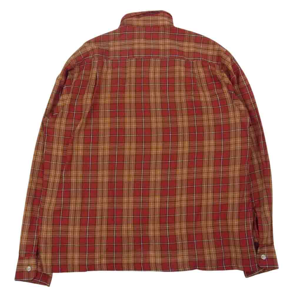 ペニーズ TOWNCRAFT タウンクラフト 長袖 チェック シャツ オレンジ系 オレンジ系 M【中古】