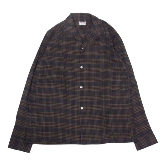 マクレガー  60s オープン カラー チェック シャツ ブラウン系 L【中古】