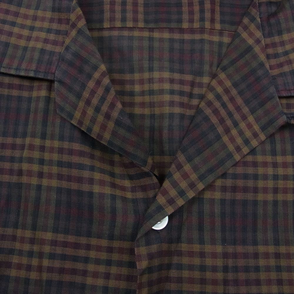 マクレガー  60s オープン カラー チェック シャツ ブラウン系 L【中古】