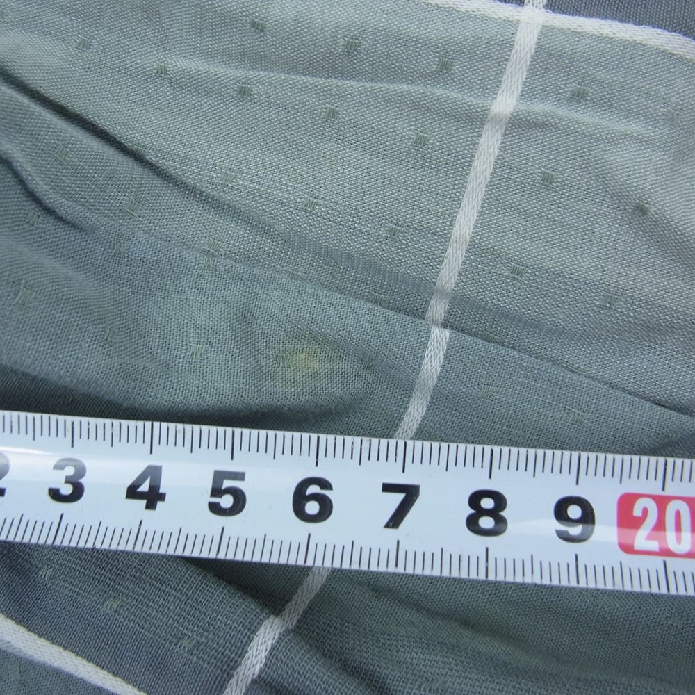 バッド バーマ 50s 60s チェック 柄 長袖 オープンカラー シャツ  グレー系 XL【中古】