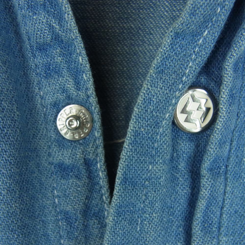 モンゴメリーワード 60s ~ 80s 101タグ 長袖 デニム ウェスタン シャツ インディゴブルー系 サイズ表記なし【中古】