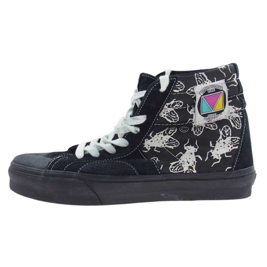 VANS バンズ × MADRID SKATEBOARD マドリッド ハエ柄 SK8 Hi ハイカット スニーカー ブラック系 28.0cm【中古】