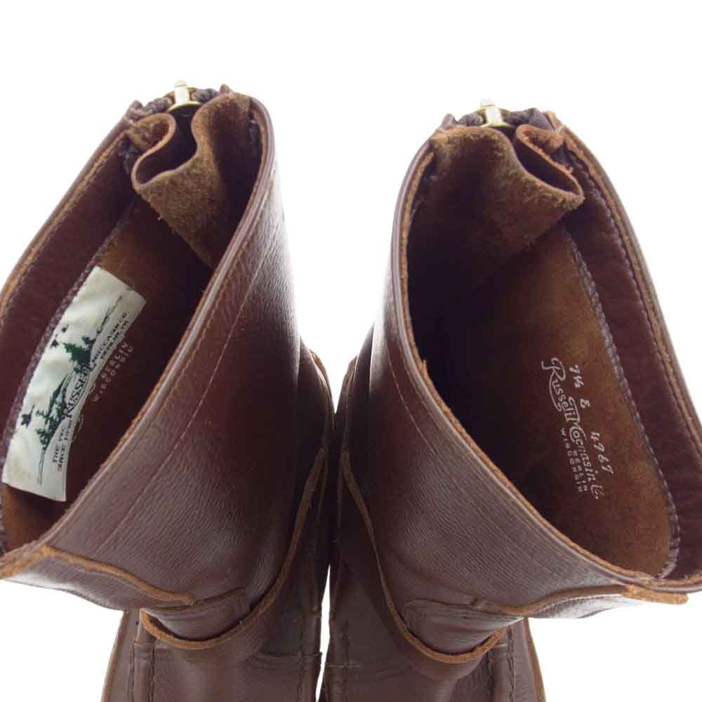 RUSSELL MOCCASIN ラッセルモカシン ZEPHYR DOUBLE MOC BOTTOM ゼファーダブル ヴァンプ ブーツ  ブラウン系 US7.5E【中古】