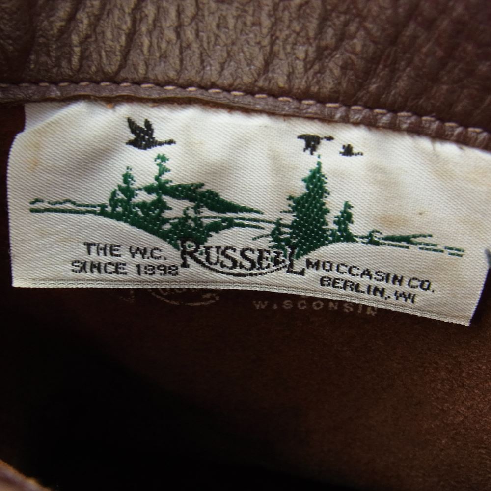 RUSSELL MOCCASIN ラッセルモカシン ZEPHYR DOUBLE MOC BOTTOM ゼファーダブル ヴァンプ ブーツ  ブラウン系 US7.5E【中古】