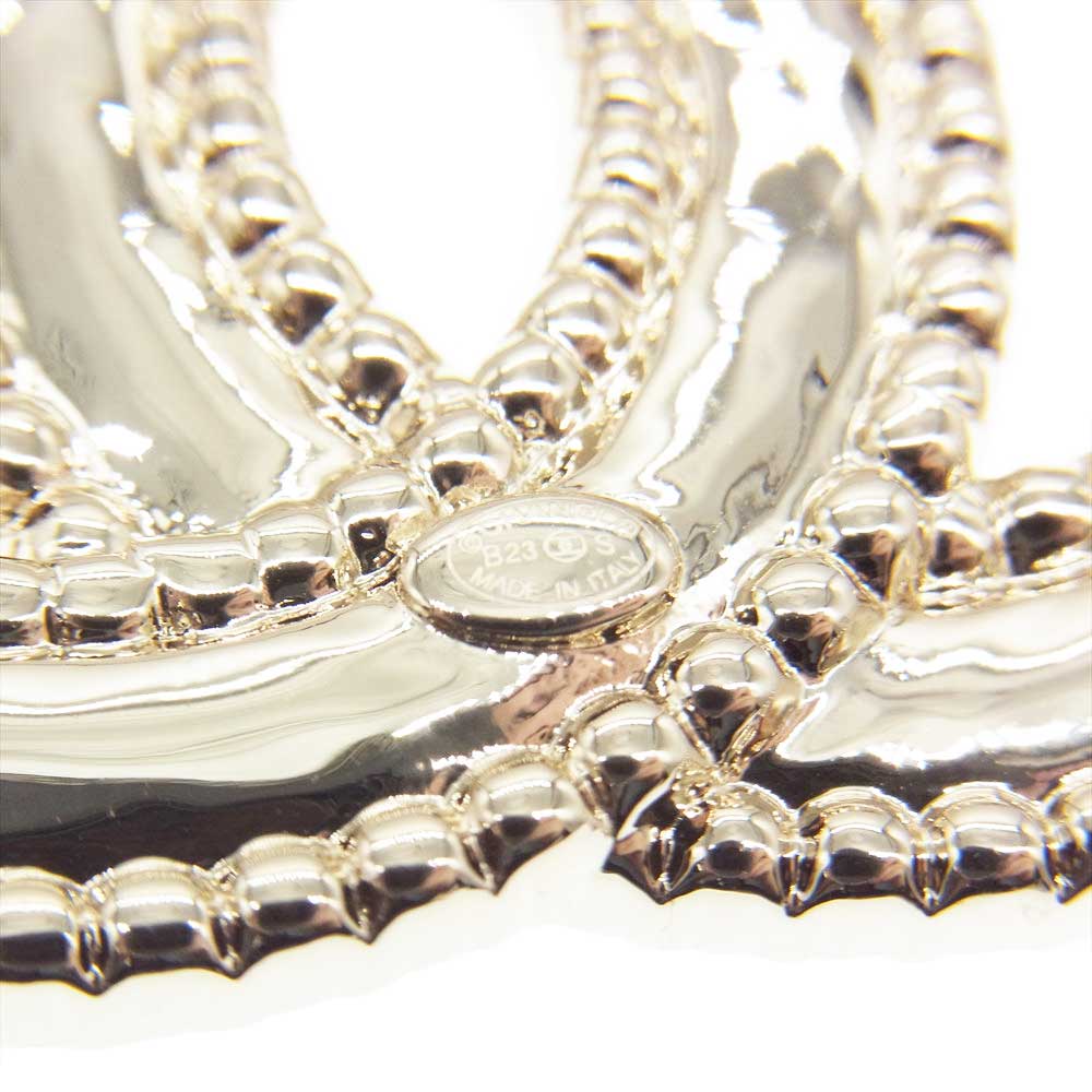 CHANEL シャネル B23S ココマーク ラインストーン ブローチ ゴールド系【美品】【中古】