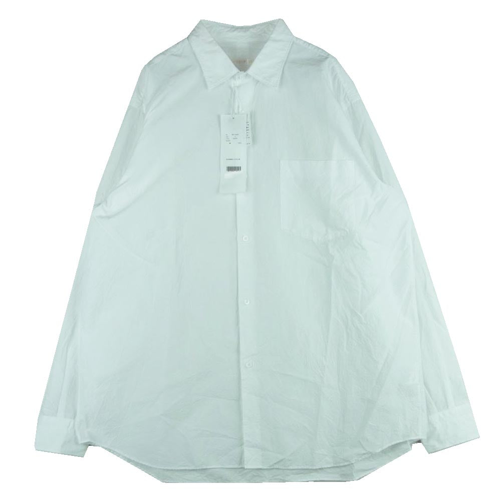 COMOLI コモリ 20SS R01-02001 コットン レギュラーカラー 長袖 シャツ コットン 日本製 ホワイト系 3【中古】