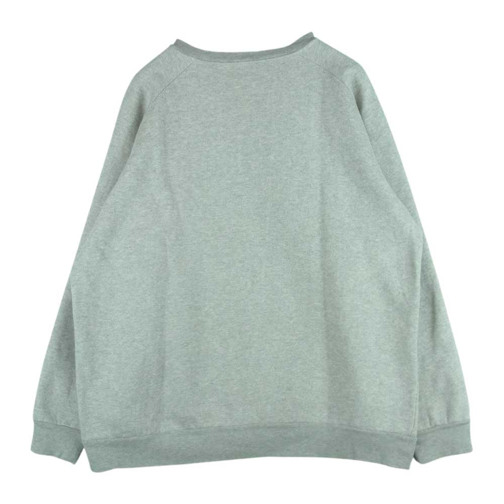 COMOLI コモリ 21SS T01-05002 裏起毛 クルーネック スウェット トレーナー コットン 日本製 グレー系 3【中古】