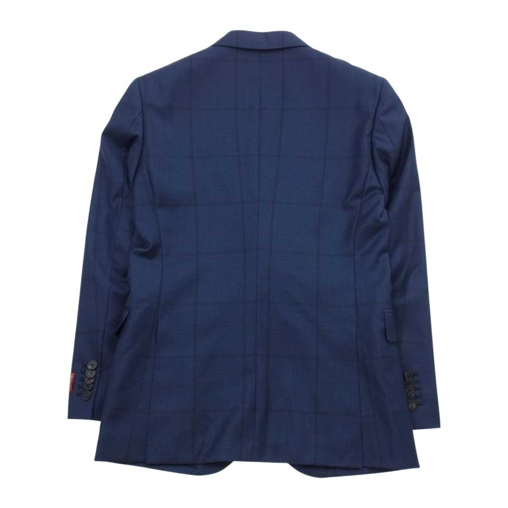 ブラックレーベル クレストブリッジ 51H82-310-26 ウール 2B ジャケット ベスト パンツ 3ピース セットアップ スーツ ネイビー系 38R（Mサイズ相当）【新古品】【未使用】【中古】