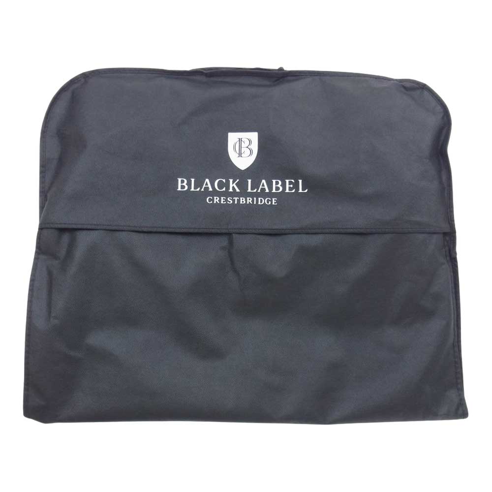 ブラックレーベル クレストブリッジ 51H82-310-26 ウール 2B ジャケット ベスト パンツ 3ピース セットアップ スーツ ネイビー系 38R（Mサイズ相当）【新古品】【未使用】【中古】