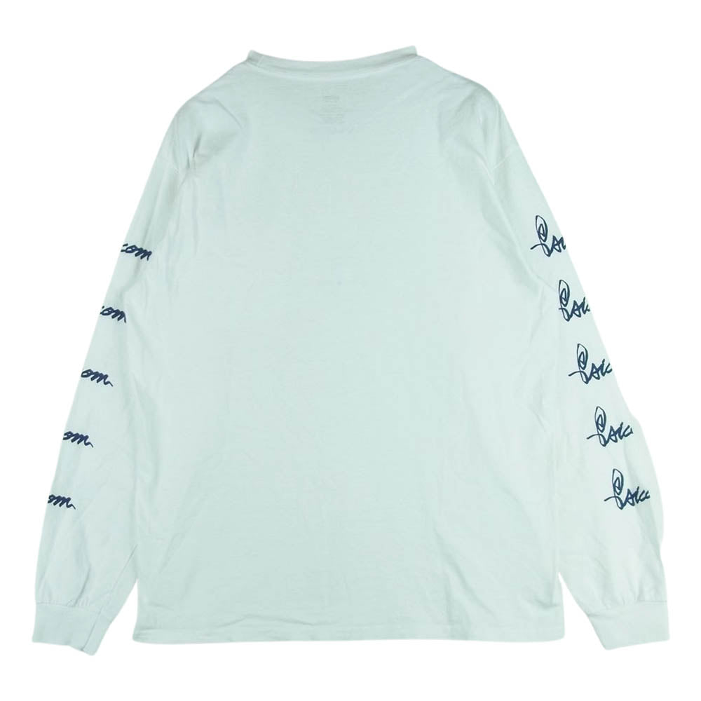 Psicom サイコム アームロゴ ロングスリーブ 長袖 Tシャツ コットン 日本製 ホワイト系 M【中古】