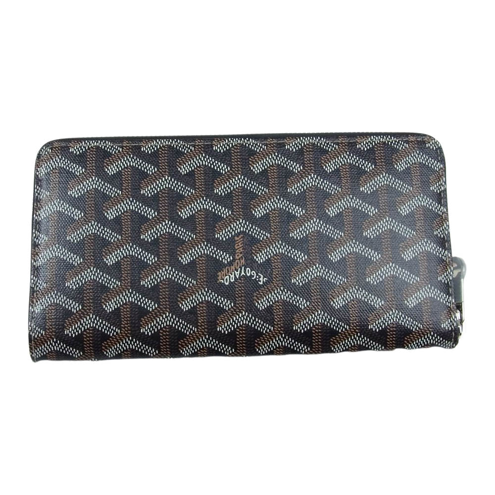 GOYARD ゴヤール マティニョンGM ラウンドファスナー ウォレット 財布 ブラウン系【中古】
