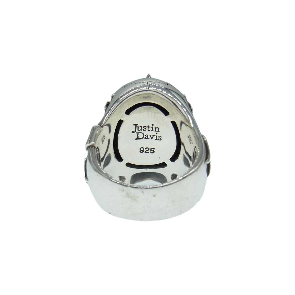 Justin Davis ジャスティンデイビス SRJ331 購入時ギャランティ付属 BLESSING ブレッシング リング シルバー系 19号【中古】