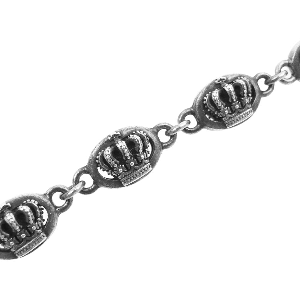 Justin Davis ジャスティンデイビス SWJ135 購入時ギャランティ付属 QE2 クラウン ウォレットチェーン シルバー系【中古】