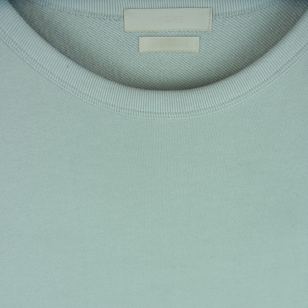 ヨーク YK23SS0480CS SWEAT SHIRT スウェット トレーナー コットン 日本製 ライトブルー系 3【中古】