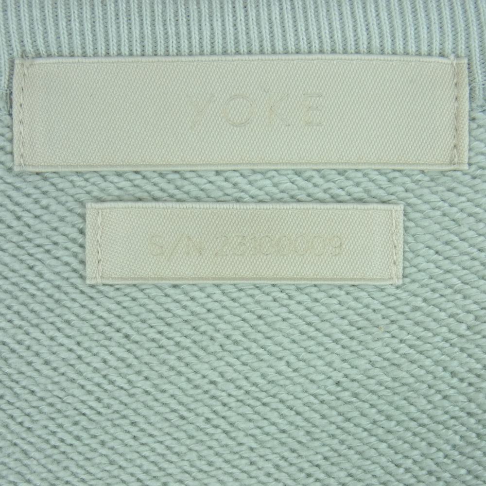 ヨーク YK23SS0480CS SWEAT SHIRT スウェット トレーナー コットン 日本製 ライトブルー系 3【中古】