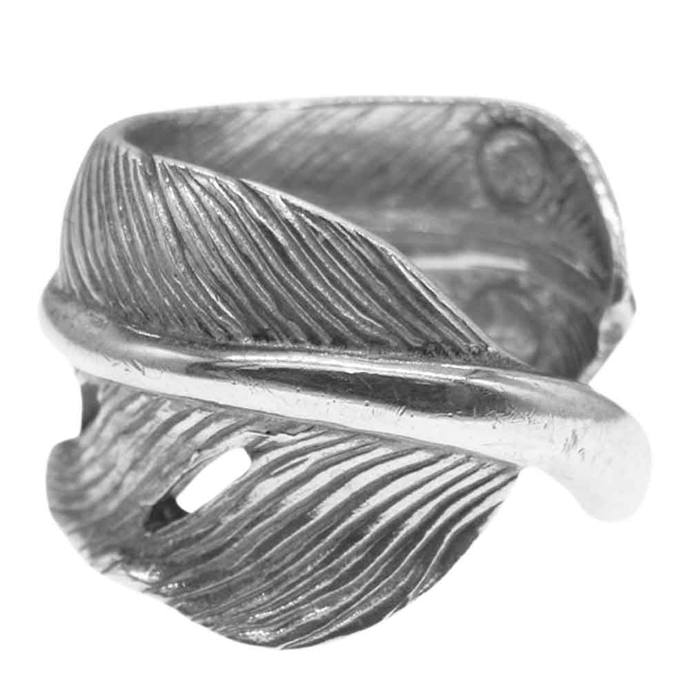 タディアンドキング シルバー フェザー リング シルバー系 18号【中古】