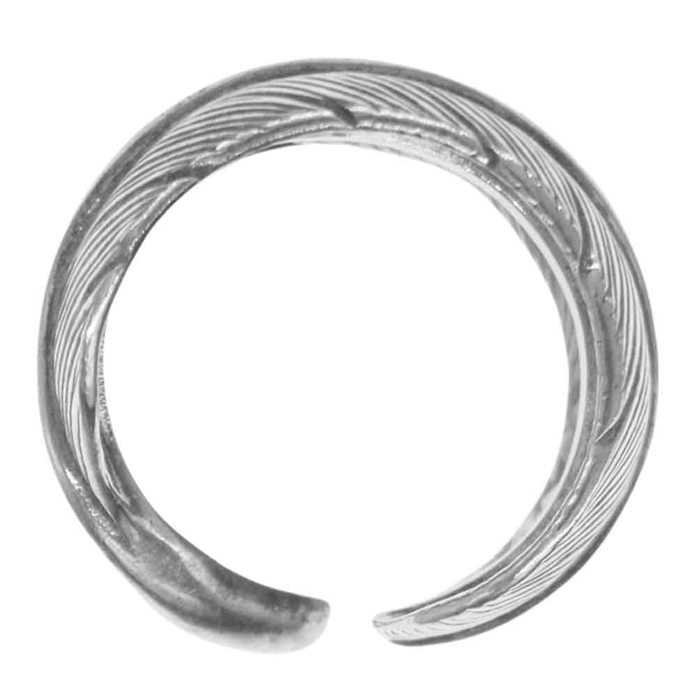 タディアンドキング シルバー フェザー リング シルバー系 18号【中古】