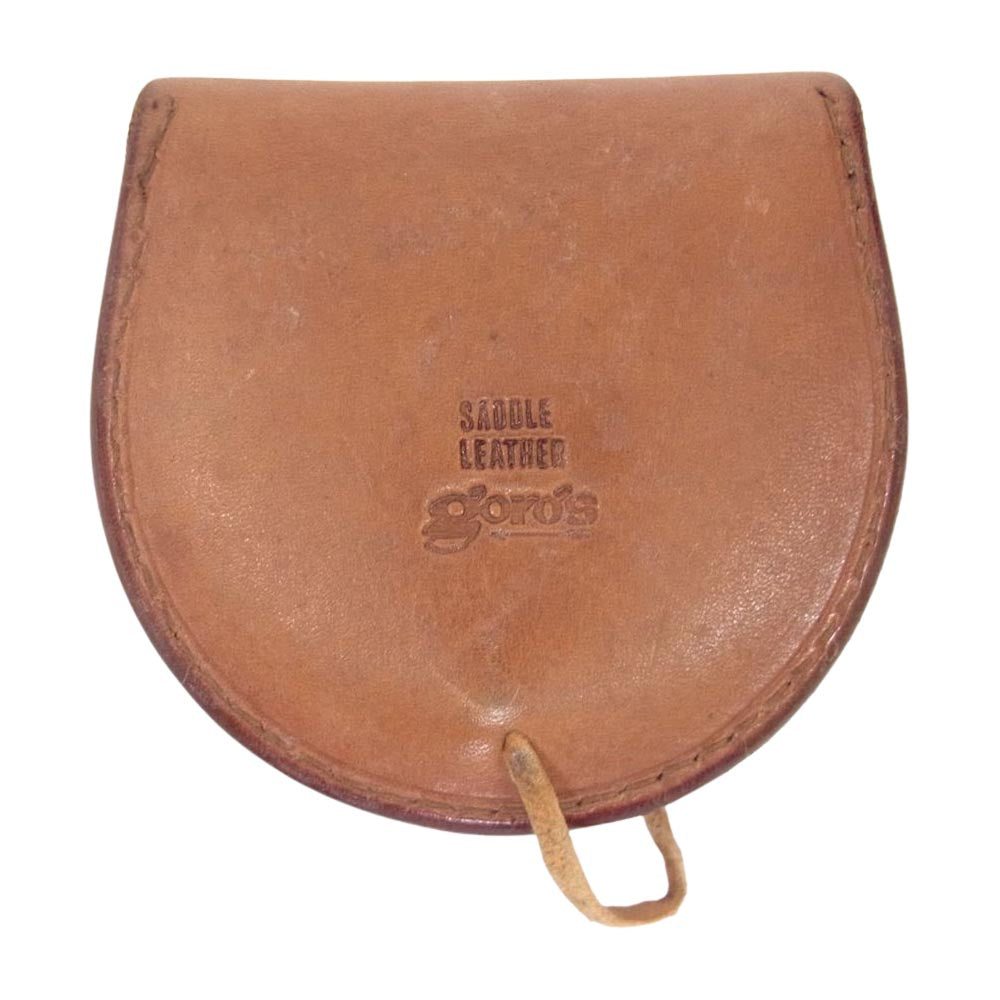 goro's ゴローズ レザー 丸型 コインケース ブラウン系【中古