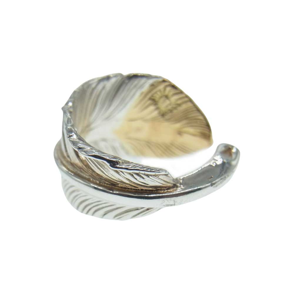 ARIZONA FREEDOM アリゾナフリーダム R-84a K18×シルバー コンビ 先金 フェザー リング シルバー系 ゴールド系 7号【中古】