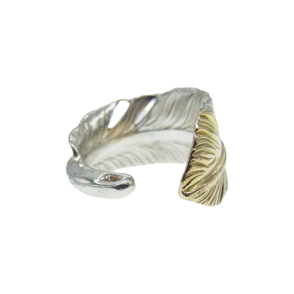 ARIZONA FREEDOM アリゾナフリーダム R-84a K18×シルバー コンビ 先金 フェザー リング シルバー系 ゴールド系 7号【中古】