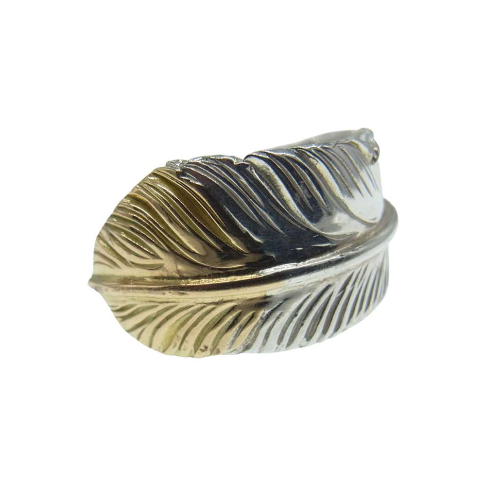 ARIZONA FREEDOM アリゾナフリーダム R-84a K18×シルバー コンビ 先金 フェザー リング シルバー系 ゴールド系 7号【中古】