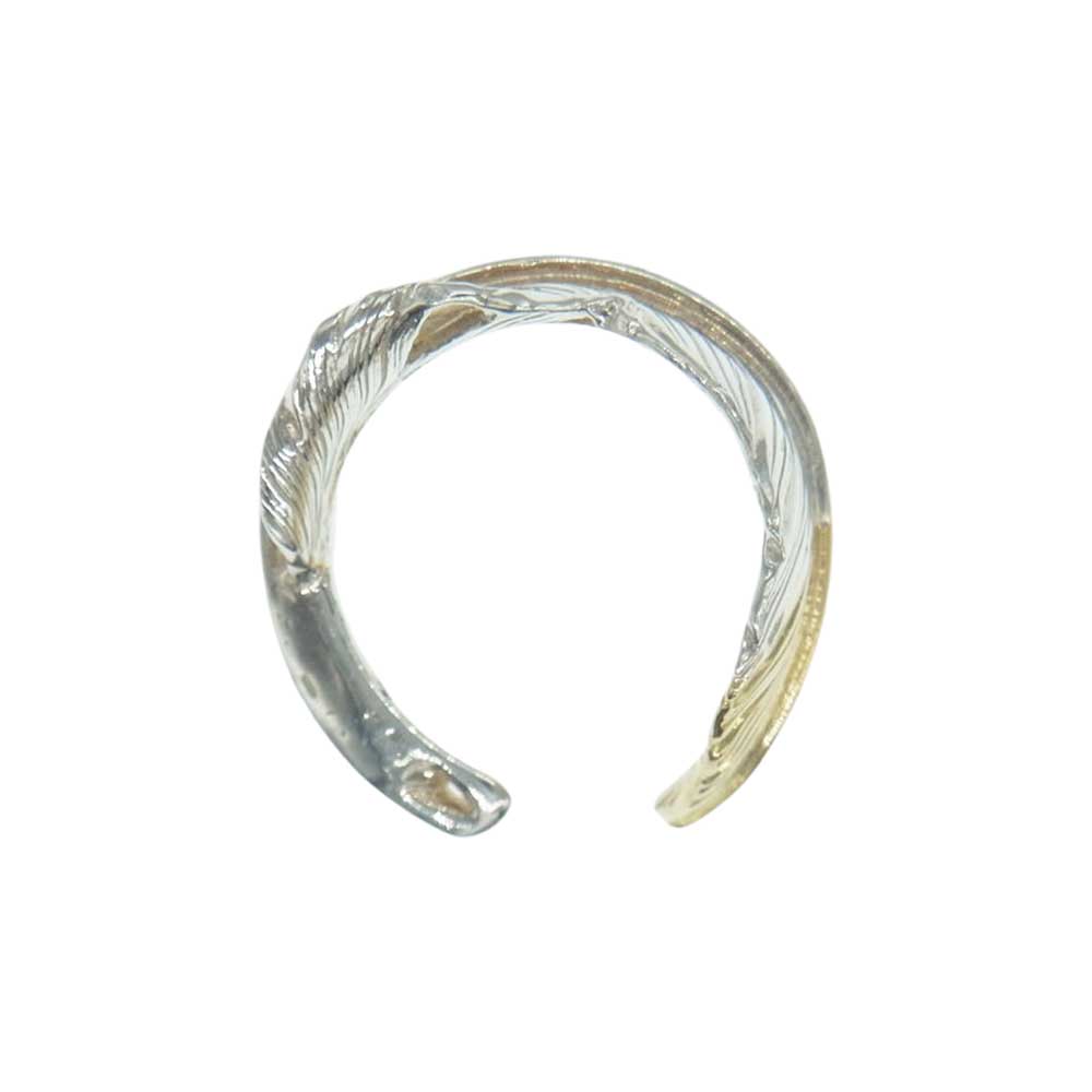 ARIZONA FREEDOM アリゾナフリーダム R-84a K18×シルバー コンビ 先金 フェザー リング シルバー系 ゴールド系 7号【中古】