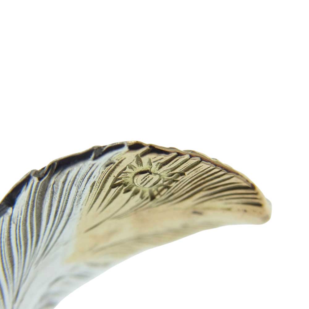 ARIZONA FREEDOM アリゾナフリーダム R-84a K18×シルバー コンビ 先金 フェザー リング シルバー系 ゴールド系 7号【中古】