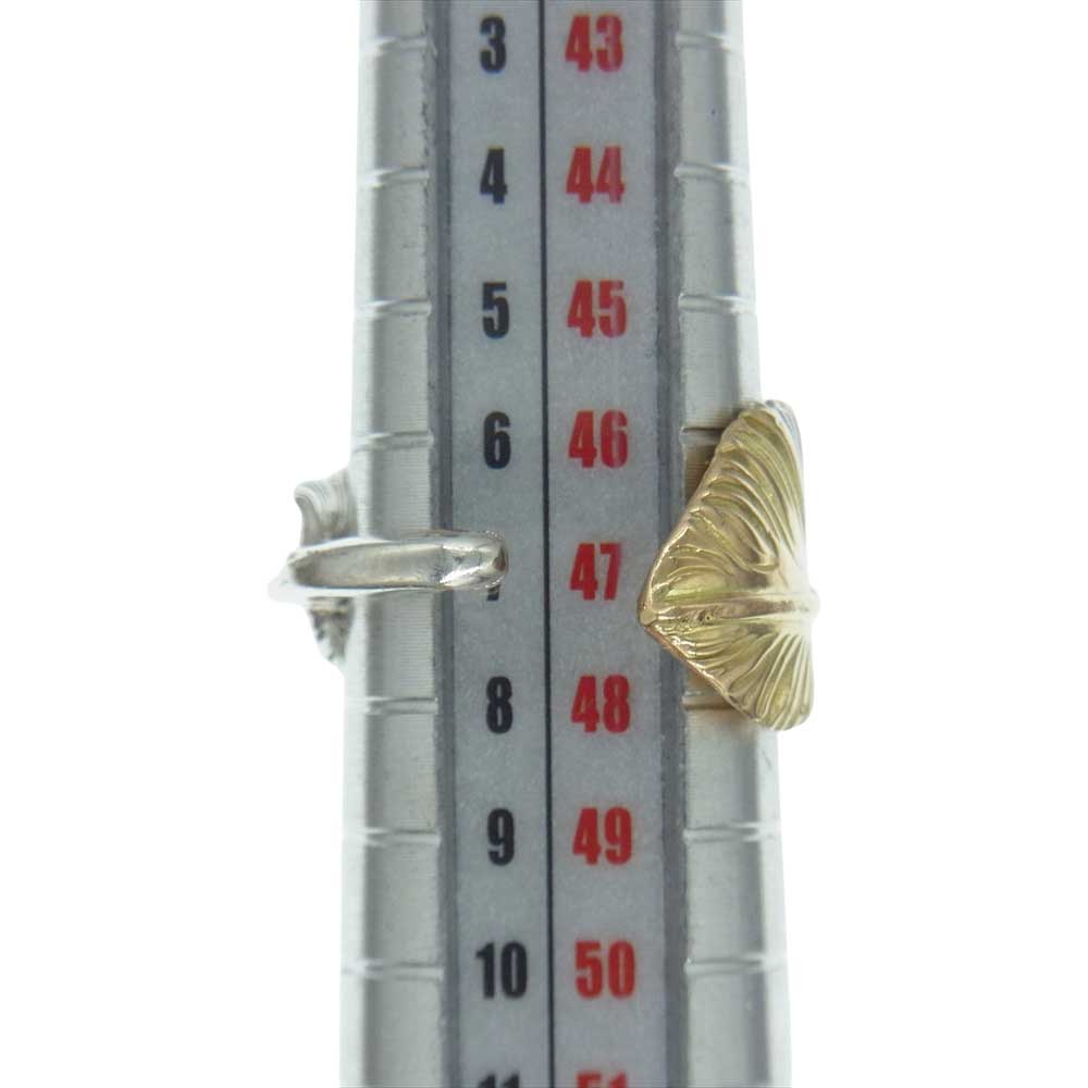 ARIZONA FREEDOM アリゾナフリーダム R-84a K18×シルバー コンビ 先金 フェザー リング シルバー系 ゴールド系 7号【中古】