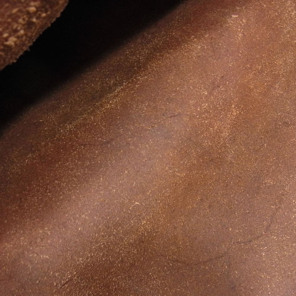 ラッキージョン コンチョ レザー ショルダーバッグ ブラウン系【中古】