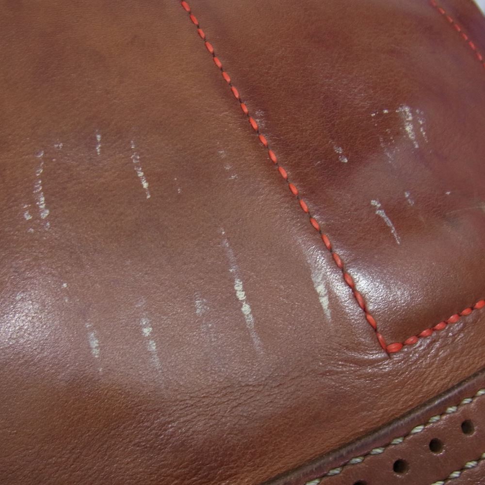 ラッキージョン コンチョ レザー 2WAY ショルダー トート バッグ ブラウン系【中古】