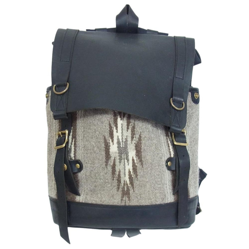 ラッキージョン DAY PACK レザー ラグ リュック バックパック ブラウン系【中古】