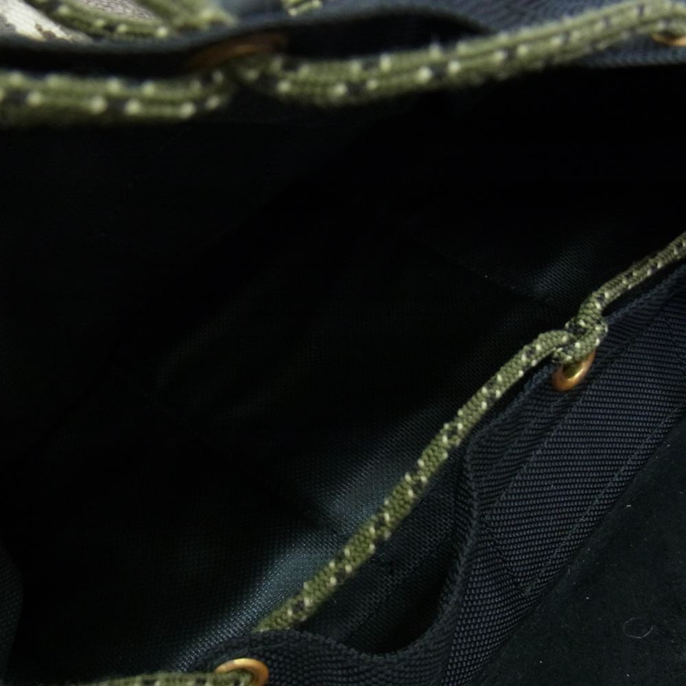 ラッキージョン DAY PACK レザー ラグ リュック バックパック ブラウン系【中古】