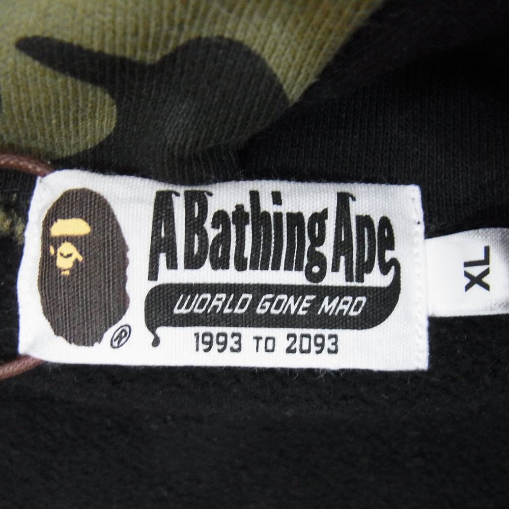 A BATHING APE アベイシングエイプ フルジップ シャーク パーカー ブラック系 XL【中古】